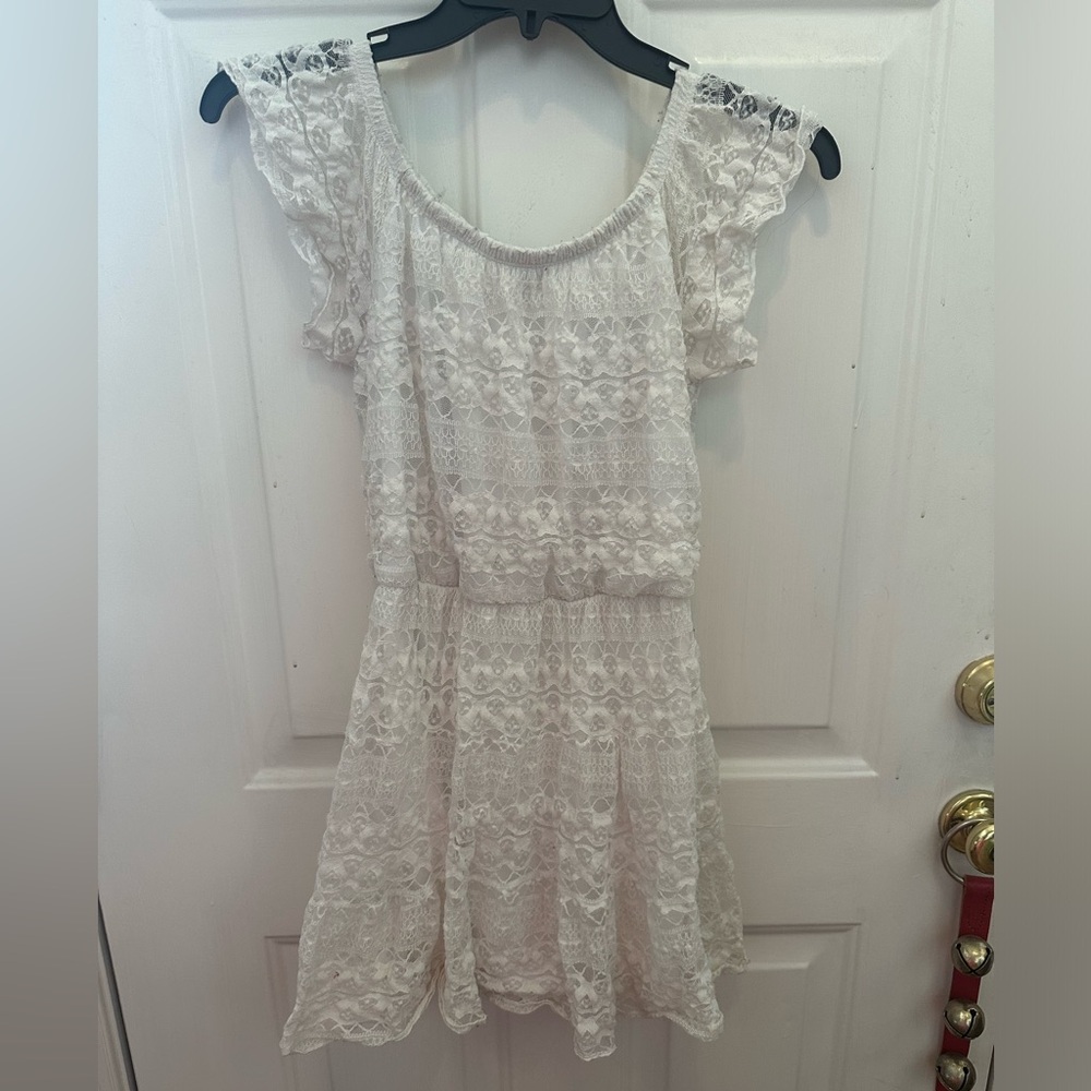 My Michele white lace dress